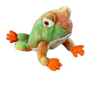 Prince The Frog Retired 2000 TY Beanie Buddy 13in Bullfrog Tie dye